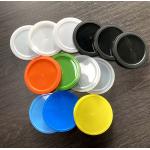 Orange Plastic Lids For Tin Cans Blue Green Plastic Lids For Canned Dog Food for sale