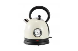 China ROHS Stainless Steel Electric Kettle 1.8L Retro Thermometer Kettle supplier