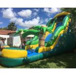 Backyard Water Park 0.55mm Commercial Bounce House Water Slide for sale