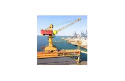 China Shipyard PLC Floating Dock Crane Marine Crane Lifting Capacity 5t~40t supplier