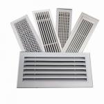Single Deflection Ventilation Air Grille Anodizing Aluminum Profile For Air Conditioner Cover for sale