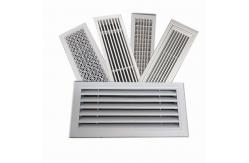 China Single Deflection Ventilation Air Grille Anodizing Aluminum Profile For Air Conditioner Cover supplier
