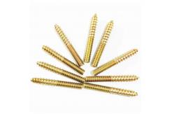 China Double Threaded Dowel Hanger Wood Screw Galvanized 150mm Length supplier