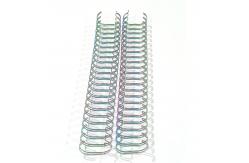 China Rainbow Double Metal Spiral Binding Wire With Electroplating supplier