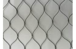 China 1.2mm -4.0mm Black Oxide Cable Mesh , Ferruled / Woven Zoo Aviary Netting supplier
