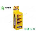 Foldable Corrugated Cardboard Floor Shelf Display For Custom Printing POP Cartons for sale