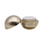 Spherical Cosmetic Cream Containers Gold Color Volume 30g 50g OEM Available for sale
