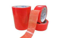 China Customizable Logo Single Sided Red Duct Tape No Residue supplier