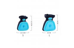 China Yellow Small Portable Pooper Scooper Handheld Pet Poop Scoop supplier