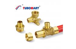 China Brass Adapter Pex Sliding Fitting 1/2 Inch Lead Free Pex Tube Fitting supplier