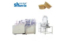 China Automatic Paper Bowl Making Machine With Ultrasonic and Hot Air Heating 80Pcs/Min supplier