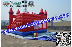 China Red Castle Inflatable Moonwalk / Inflatable Bouncer With Slide For Toddler supplier