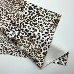 Versatile Soft PU Synthetic Leather Leopard Print Elastic Bottom for sale