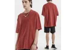 China Custom Contrast Stitch Thread Blank T Shirts Short Sleeves 2XL No Label supplier