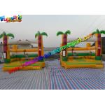 Popular Palm Tree Commercial Bouncy Castles Inflatable Bouncer House 4m x 4m x 3.5m for sale