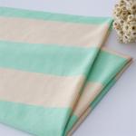 Multi-Colored And Soft Breathable Natural Striped Knit Fabric For T-Shirt for sale