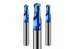 China 2-Blade Tungsten Steel Ball End Milling Cutter Nano-Coated Carbide Cutting Tool supplier