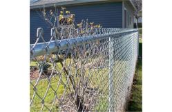 China 8ft HIGH X 25ft ROLLS Diamond Galvanized Chain Link Fence Panels Abrasion Proof supplier