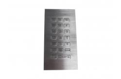 China Backlight Stainless Steel Keypad 20 Buttons Metal Numeric Keypad supplier