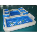 Entermainment 6 Person Inflatable Floating Island , Inflatable Shock Rocker