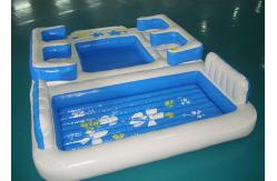 China Entermainment 6 Person Inflatable Floating Island , Inflatable Shock Rocker supplier
