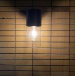 IP54 3000K Glass Garden Solar Lights 4W With Vintage E27 LED Filament Bulb for sale