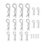 General Stainless Steel Wire Forming R Shaped Spring Clips High Tensile Strength for sale