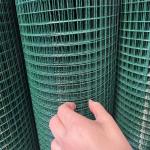 1/2 Inch Green PVC Coated Welded Wire Mesh Rolls Hardware Cloth for sale