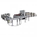 Fully Automatic Large Roll Fluffy Kitchen Towel Paper Maxi Roll Making Machine Production Line With Heat Shrink Wrapping Machine for sale