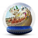 Festival Decoration Airblown Inflatable Snow Globe Customized Logo for sale