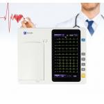 ISO Electrocardiogram 7 Inch Touch Screen 12 Leads Ecg Machine With Analyzer for sale