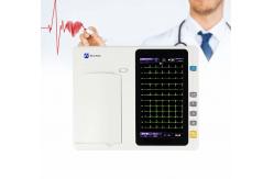 China ISO Electrocardiogram 7 Inch Touch Screen 12 Leads Ecg Machine With Analyzer supplier