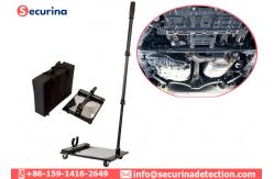 China Hand Held Under Vehicle Inspection Mirror Shatterproof With Fluorescent Lamp supplier