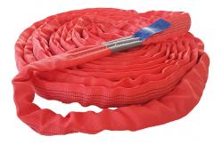 China Multi Purpose Red Polyester Endless Round Sling 5000kg For Heavy Lifting supplier
