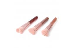 China Flower Plastic Handle 1pc Individual Makeup Brushes supplier
