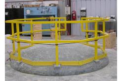 China High Structural Cylinders FRP Handrail Round Fence On Top Of Tanks 36-96inch supplier