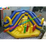 Hot Inflatable Bouncer Slide PVC tarpaulin, Combo Bouncer With Two Lane Slide for sale