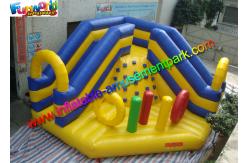 China Hot Inflatable Bouncer Slide PVC tarpaulin, Combo Bouncer With Two Lane Slide supplier