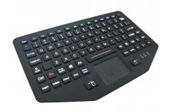 China Ruggedized Wide Temperature Industrial Keyboard With Touchpad PS2 USB supplier
