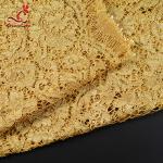2019 African Hot Sale Fancy Gold Embroidered Lace Fabric For Fancy Saree Garment for sale