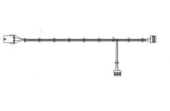 China ATM Spare Parts NCR  445-0759870 HARNESS RIO ENABLE R/A supplier