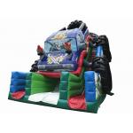Durable Monster Truck Inflatable Slide / Digital Printing SUV Expedition Car Dry Slide for sale