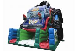 China Durable Monster Truck Inflatable Slide / Digital Printing SUV Expedition Car Dry Slide supplier