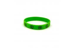 China Slogan Watchword Printed Silicone Bracelets Custom Football Fans Sports Silicone Wristbands supplier