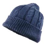 Custom Logo Women'S Slouchy Knit Hat , Knitted Cuff Woolen Beanie Cap For Skiing for sale