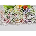 Noble Floral Chemical Polyester Eyelet Lace Trim Embroidery Design For Handicraft for sale