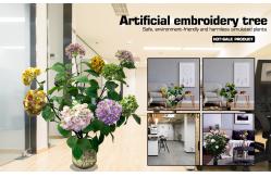 China Lifelike Green Artificial Tropical Plant 150cm Height For Office Table Embroidery supplier