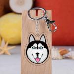 Custom Holographic Acrylic Keychain , Cute Animal Design Acrylic Picture Keychain