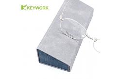 China Side-Trapezoid Tri Fold Metal Reading Optical Glasses Case Resit Compression Factory supplier