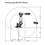 Robot Maintains Every One Year Or 10000 Hours Industry Robot Arm With 990KG Capacity And Celling Mounting Position for sale